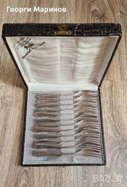 Посребрени десертни вилици, Dieufuls, Дюселдорф, Германия, снимка 1