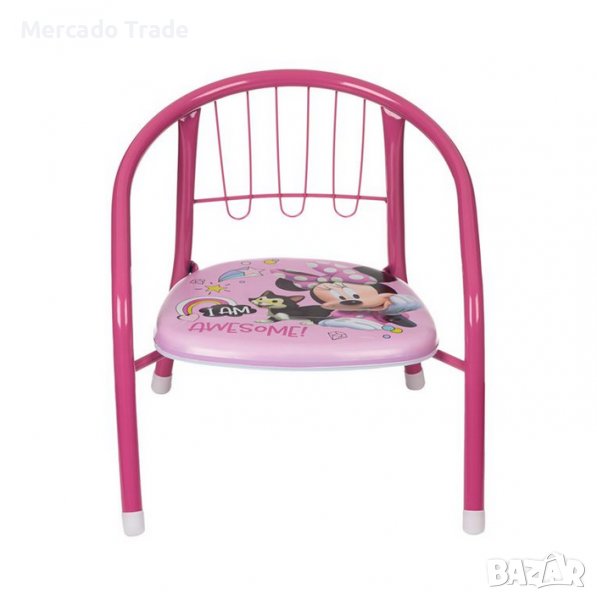 Детски стол Mercado Trade, Метал, Мини Маус, Розов, снимка 1