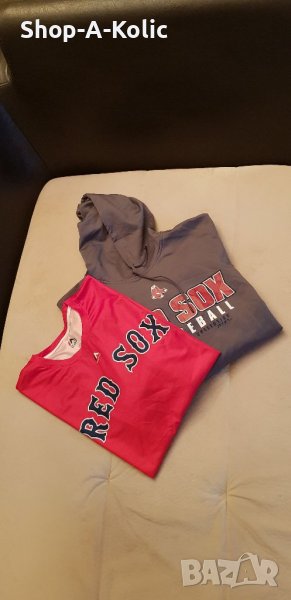 Original BOSTON RED SOX Hoodie & Jersey Tee, снимка 1