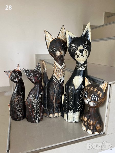 Дървена котка статуетка котки в Статуетки в гр. София - ID42756753 ...