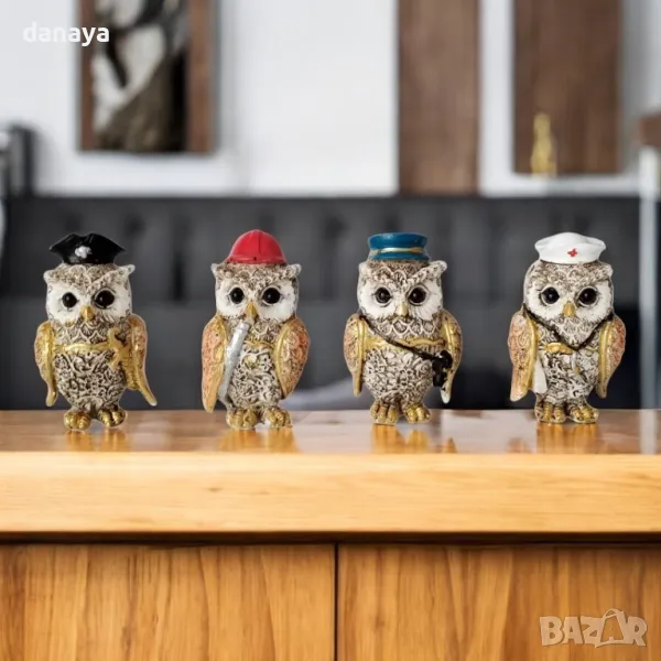 5718 Сувенир Бухал с професия подарък за дипломиране, 7 см, снимка 1