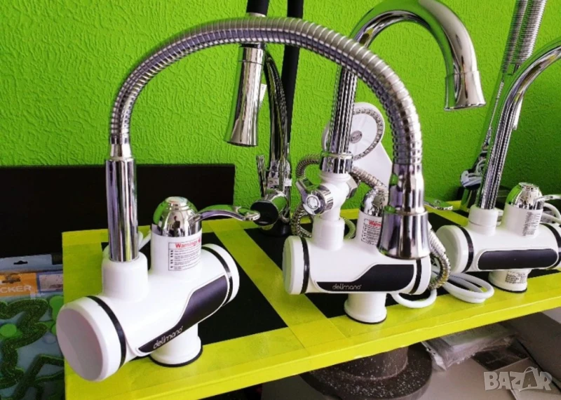 Смесител за вода с нагревател за мигновено загряване, снимка 1