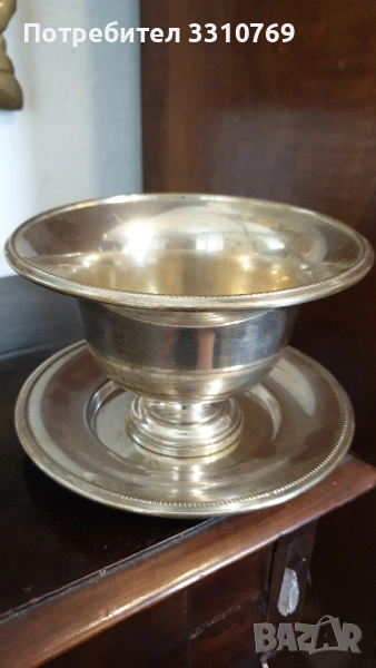 Красива посребрена купа/фруктиера/бонбониера. , снимка 1