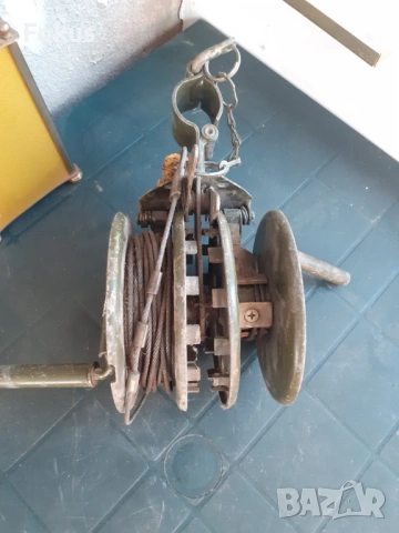 Стара руска военна лебедка с два барабана, снимка 3 - Антикварни и старинни предмети - 53282954