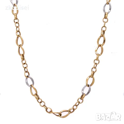 Златен синджир 7,70гр. 51см. 14кр. проба:585 модел:1246-5, снимка 2 - Колиета, медальони, синджири - 30937364