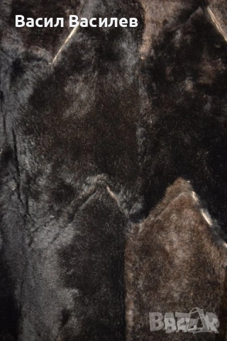 Дълъг дамски кожух кафяв агнешка кожа, снимка 5 - Якета - 51932225