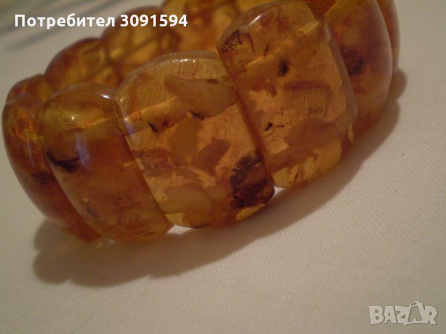 ГРИВНА РЕТРО СТИЛ КЕХЛИБАР, снимка 3 - Антикварни и старинни предмети - 35175735