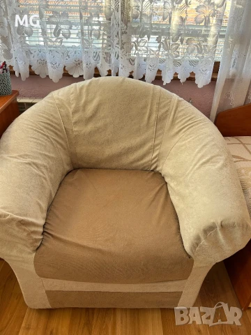 Хоров ъгъл+фотьойл, снимка 9 - Дивани и мека мебел - 50589682