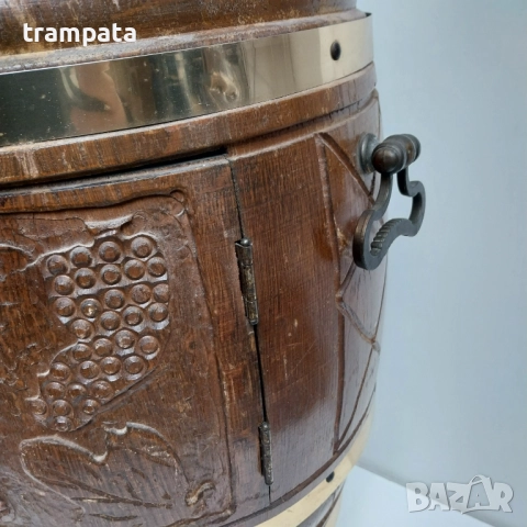 НАЙ ДОБРАТА ОФЕРТА Стар  дървен бар ,маса , сервизна количка 50те / 60те години. , снимка 3 - Антикварни и старинни предмети - 52807482