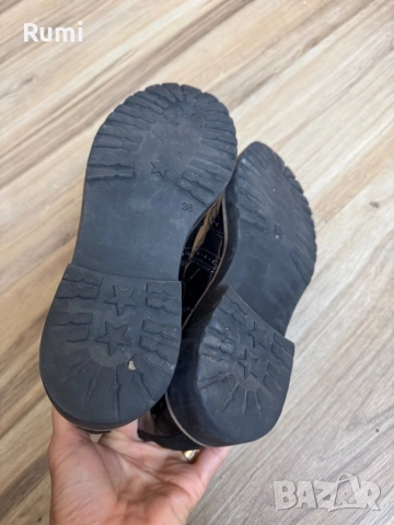 Бутикови дамски лачени Боти Graceland! 38,5 н, снимка 7 - Дамски боти - 52281220