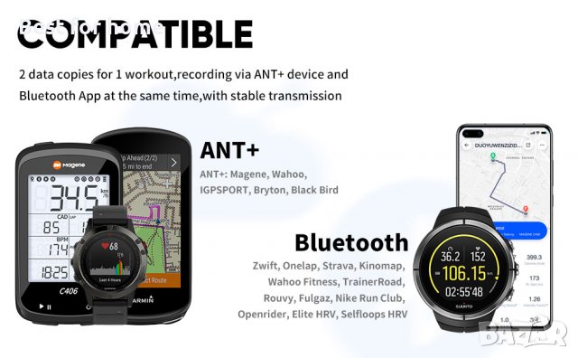 Спортен монитор за сърдечен ритъм Magene H303, снимка 11 - Фитнес уреди - 40054735