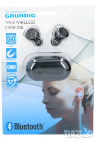 Безжичните слушалки Grunding тапи- БЕЛИ, снимка 5 - Bluetooth слушалки - 30304441