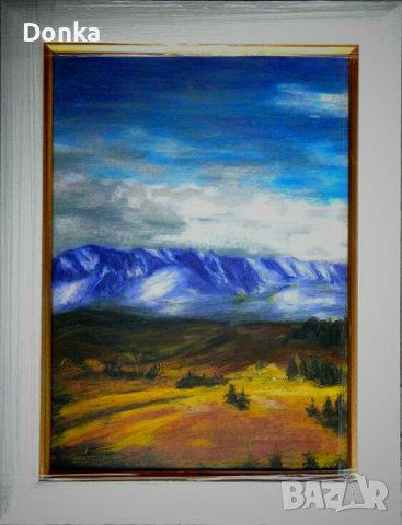 Две картини от Т. Сент - ОРИГИНАЛИ  в стилни рамки, автор Т.Сент, снимка 2 - Декорация за дома - 36973701