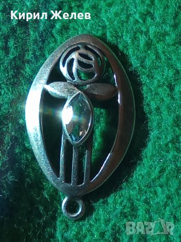 СРЕБЪРЕН АРТ МЕДАЛЬОН със САПФИР АНГЛИЯ СРЕБРО 925 и ПЕЧАТИ за КАМЪКА СКЪПОЦЕНЕН ПЕНДАНТ БИЖУ 25148, снимка 17 - Колиета, медальони, синджири - 34632532