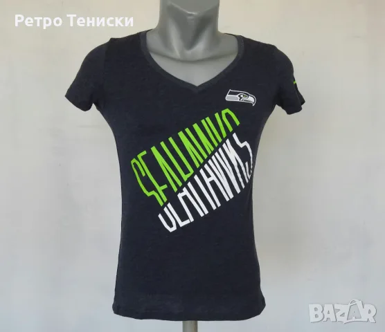 Тениска на Сиатъл Сийхоукс • Nike • синьо • размер S • Жени