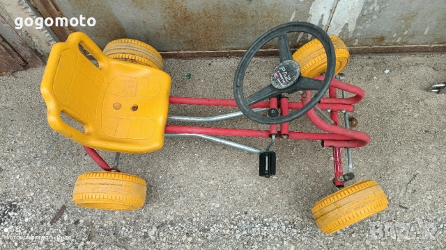 Картинг РЕТРО, детска количка, АРТ детска кола с педали, бъги , снимка 5 - Коли, камиони, мотори, писти - 52215383