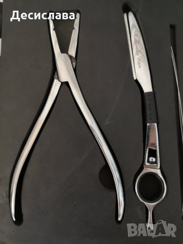 Комплект инструменти / поставяне на треси / кичури / екстеншън, снимка 5 - Фризьорски принадлежности - 31063850