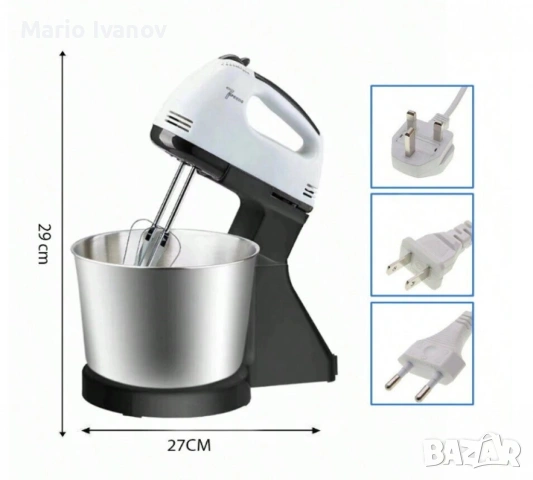 Планетарен миксер с метална купа SCARLETT SHM-133B, снимка 4 - Миксери - 53017910