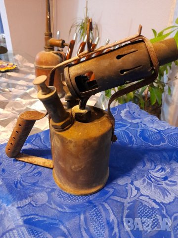 Стара масльонка и бензинова лампа, снимка 6 - Антикварни и старинни предмети - 36797365