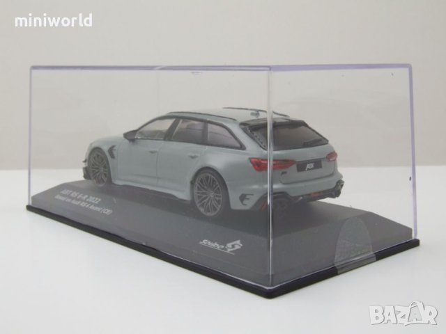 Audi Abt RS6-R Avant Kombi 2022 - мащаб 1:43 на Solido моделът е нов в PVC дисплей-кейс, снимка 16 - Колекции - 42727119