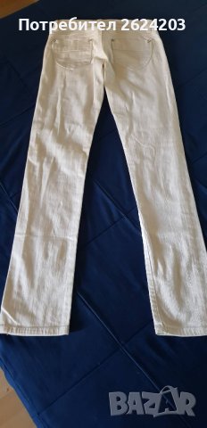 Бял панталон с ниска талия, снимка 4 - Панталони - 38503759
