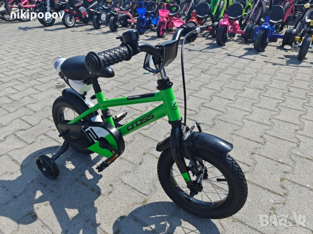 CROSS Велосипед 12" PATROL зелен, снимка 4 - Велосипеди - 54357472