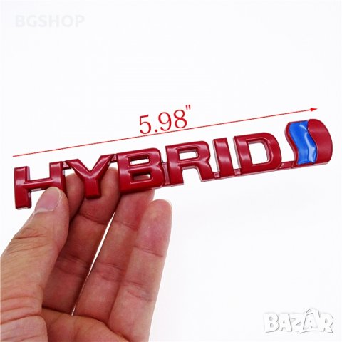 Емблема Хибрид / Hybrid - Red, снимка 3 - Аксесоари и консумативи - 35605737