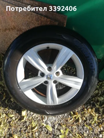 4бр алминиеви оригинални джанти 17цола за Нисан Кашкай или Рено Колеос , снимка 2 - Гуми и джанти - 47892363