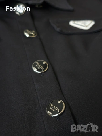 Жестока черна рокля PRADA, снимка 4 - Рокли - 53094136