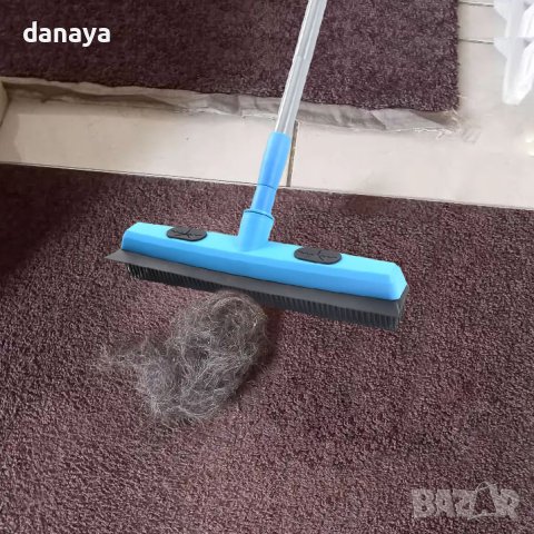 4185 Четка метла с гумени ресни и перо за обиране на вода, снимка 2 - Мопове, кофи, четки и метли - 42892532