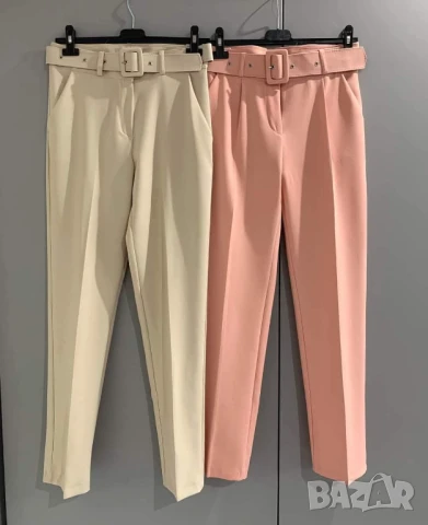🎀Елегантни дамски панталони с колан  , снимка 3 - Панталони - 50978232