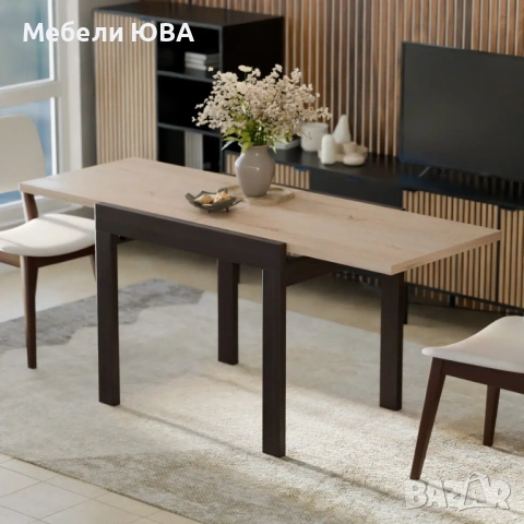 Трапезна маса 90/70 см – разтегателна