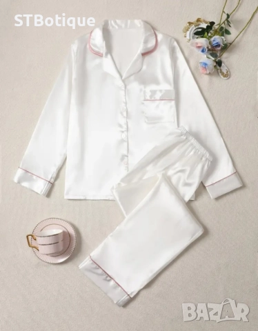 🌙✨ Елегантен дамски сатенен комплект от STBoutique ✨🌙 💋, снимка 7 - Пижами - 52209985