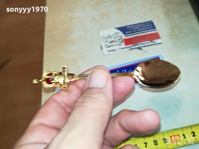 GOLD-ЛЪЖИЧКА ОТ АНГЛИЯ 0203241332, снимка 4 - Антикварни и старинни предмети - 44569461