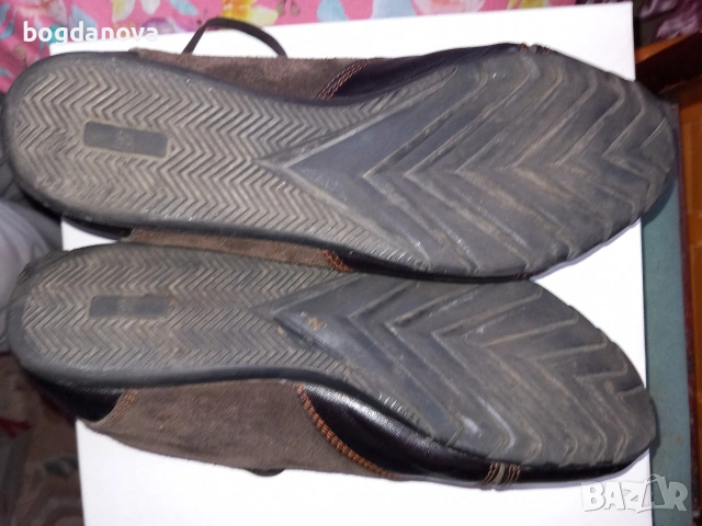 Мъжки спортни обувки от естествена кожа и велур, снимка 3 - Спортни обувки - 53985980