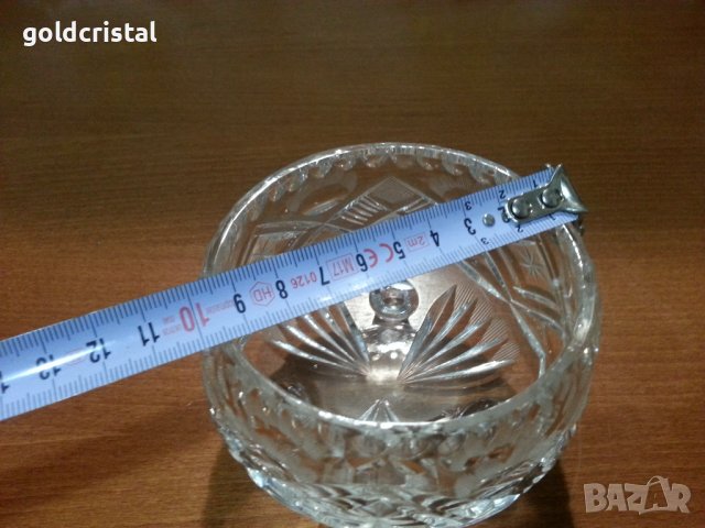 Кристална купа за ядки лед , снимка 5 - Антикварни и старинни предмети - 44343850