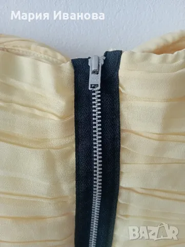 лятна жълта къса рокля, официална, за бал, снимка 7 - Рокли - 49980380