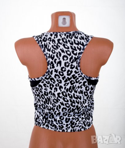 Черно-бял топ 200 DEN марка Bas Black , снимка 5 - Потници - 38689148