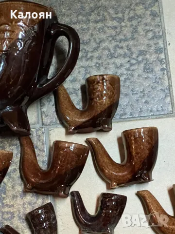 Стар сервиз кана с чашки, снимка 3 - Колекции - 47819266