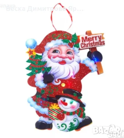 Коледен стикер за стъкло – празничен блясък за вашия дом, снимка 3 - Декорация за дома - 47959204