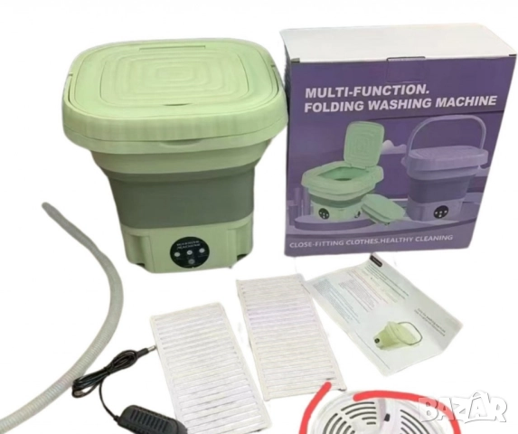 Електрическа компактна преносима пералня с горен отвор и контрол на докосване, снимка 2 - Перални - 51979297