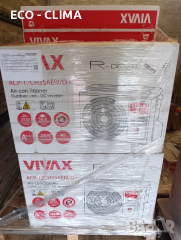 Инверторен климатик VIVAX R-design ACP-12CH35AERI+ R32 , снимка 3 - Друга електроника - 54156882