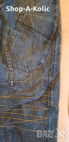 Vintage Retro 90s BULLROT WEAR CLOTHING CORP. Denim Jeans Hip Hop Embroidered, снимка 2 - Дънки - 35332325