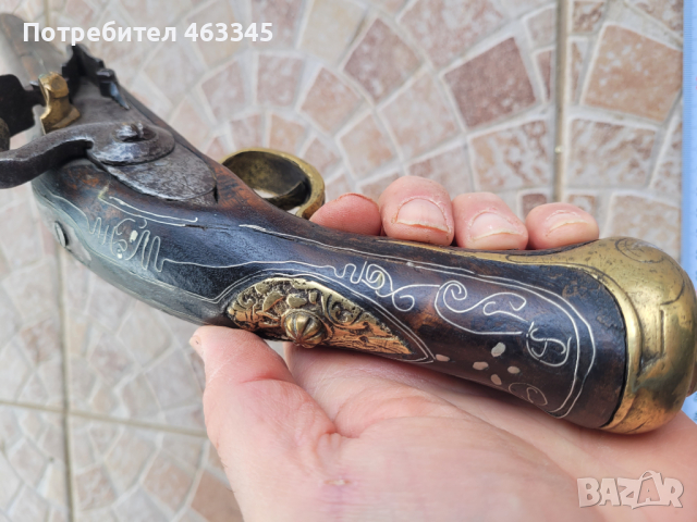 пистолет, пищов, кремъклия, евзалия, снимка 6 - Антикварни и старинни предмети - 44931868