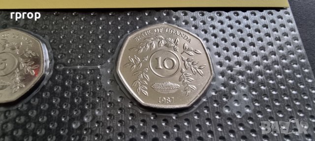 Уганда. Лот. 1, 2 ,5 и 10  шилинга. UNC. Чисто нови .4 бройки., снимка 7 - Нумизматика и бонистика - 44363182