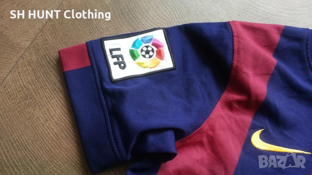 NIKE FC BARCELONA MESSI Kids Football T-Shirt Размер 10-12 г/ 137-147см детска футболна тениска 8-66, снимка 7 - Детски тениски и потници - 53126646