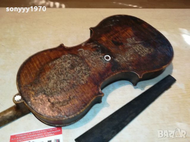 ПОРЪЧАНА-АНТИКА-старинна цигулка от англия 2509211635, снимка 9 - Антикварни и старинни предмети - 34250393