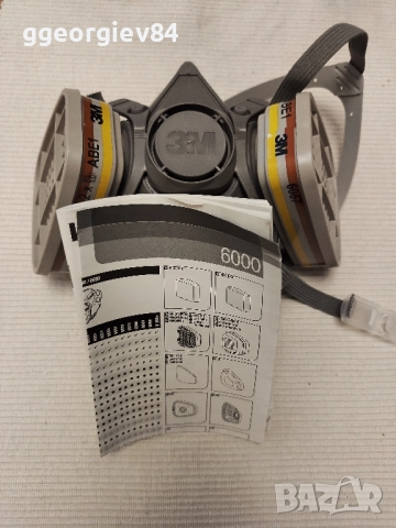 Полумаска 3M 6000 + филтри 6057, снимка 4 - Автотенекеджийски и автобояджийски - 51495779