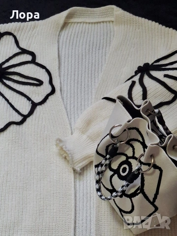 Дамска жилетка в комплект с чанта , снимка 2 - Жилетки - 53316954