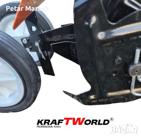 Бензинов Мулти Култиватор KraftWorld – Двутактова Мини Мотофреза, снимка 8 - Други инструменти - 50432166